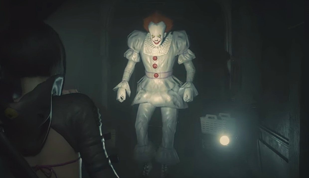 Obrazki dla Klaun z horroru "To" w Resident Evil 2 dzięki modowi