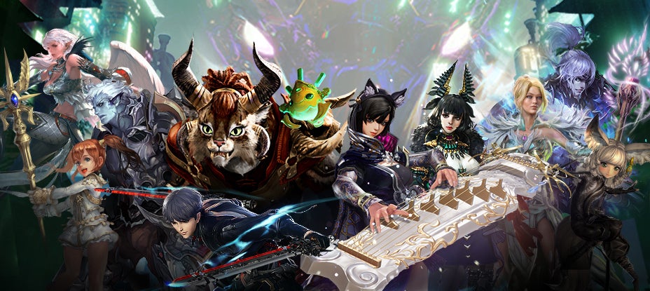 An array of NCsoft characters