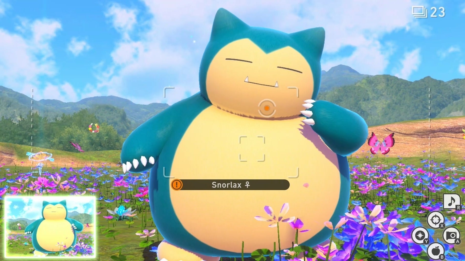 Image for New Pokémon Snap - Snorlax's location: How to take a four star Snorlax photo and complete the Snorlax Dash request explained