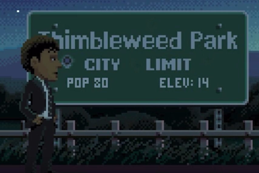 Image for New Thimbleweed Park trailer channels Maniac Mansion