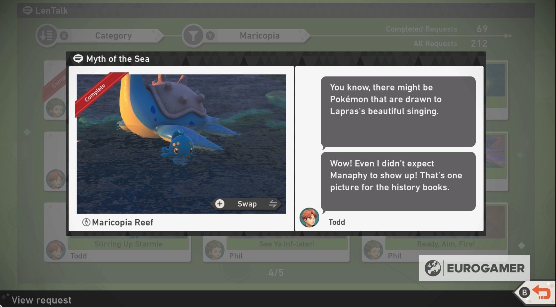 New Pok mon Snap   Manaphy s locations  Myth of the Sea Request and how to take a four star Manaphy photo explained - 17