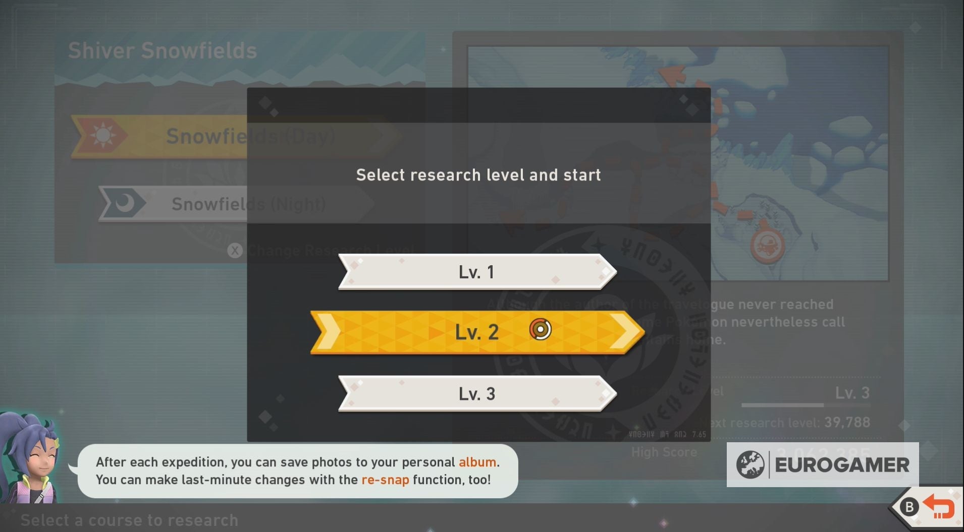 New Pok mon Snap   Shiver Snowfields Alternative Route  How to unlock the alternate route for the Snowfields Day and Night courses explained - 19