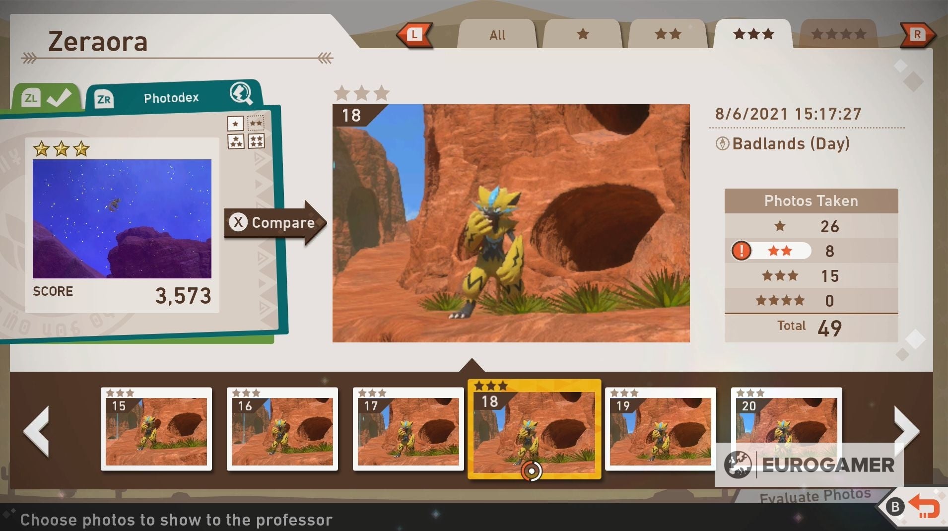 New Pok mon Snap   Zeraora s location  How to take a four star Zeraora photo and complete the Illusion of the Badlands explained - 87