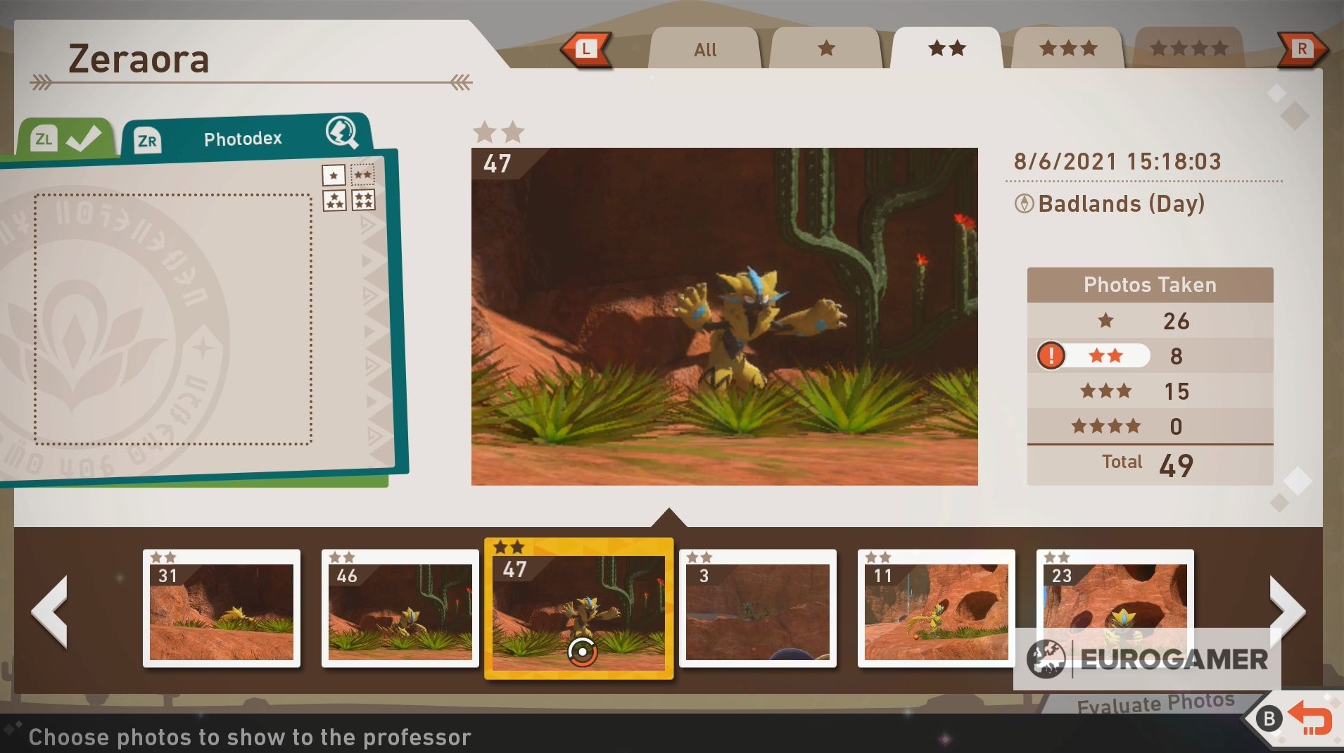 New Pokémon Snap  Zeraoras location How to take a four star Zeraora photo and complete the Illusion of the Badlands explained