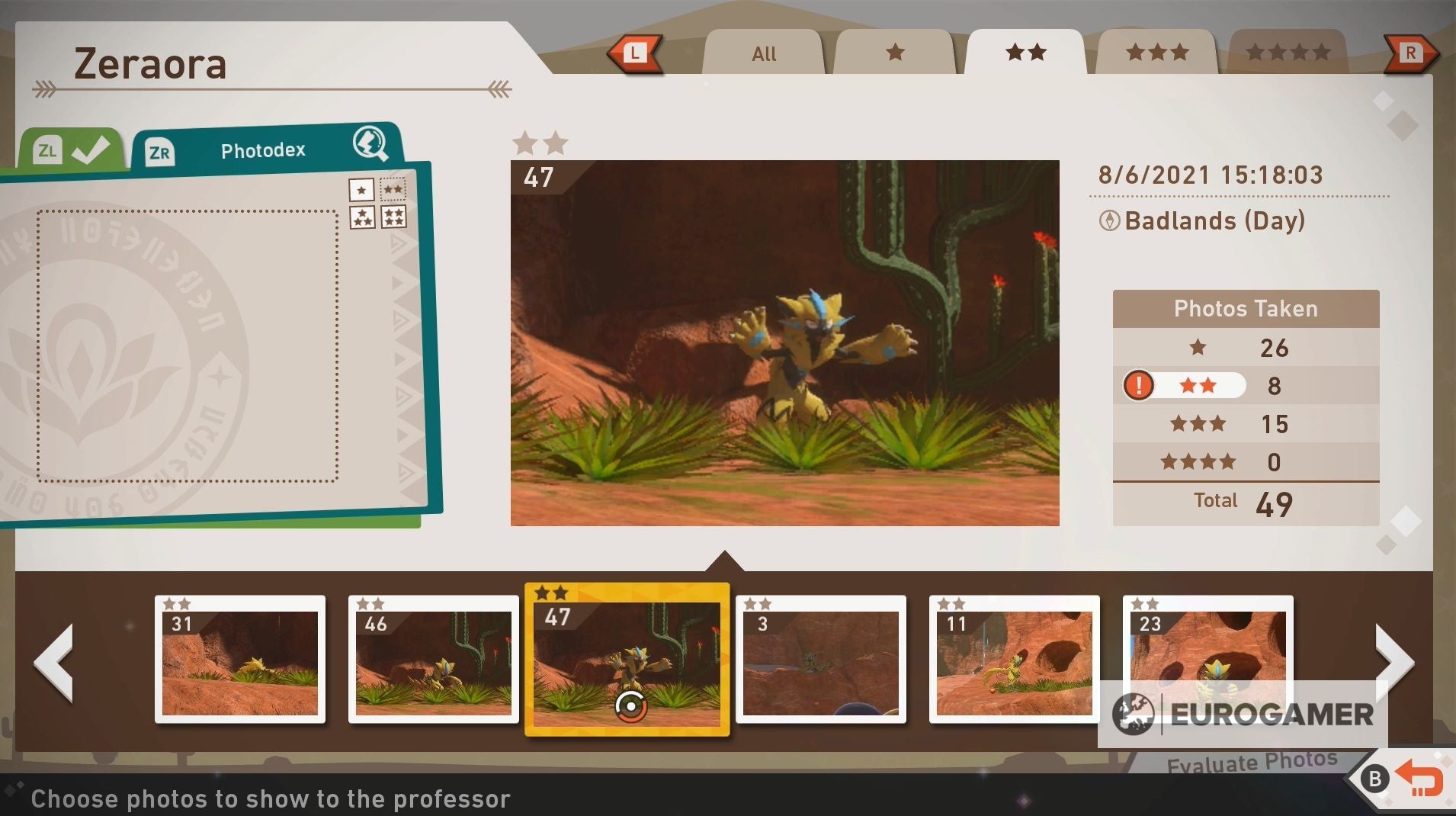New Pok mon Snap   Zeraora s location  How to take a four star Zeraora photo and complete the Illusion of the Badlands explained - 63