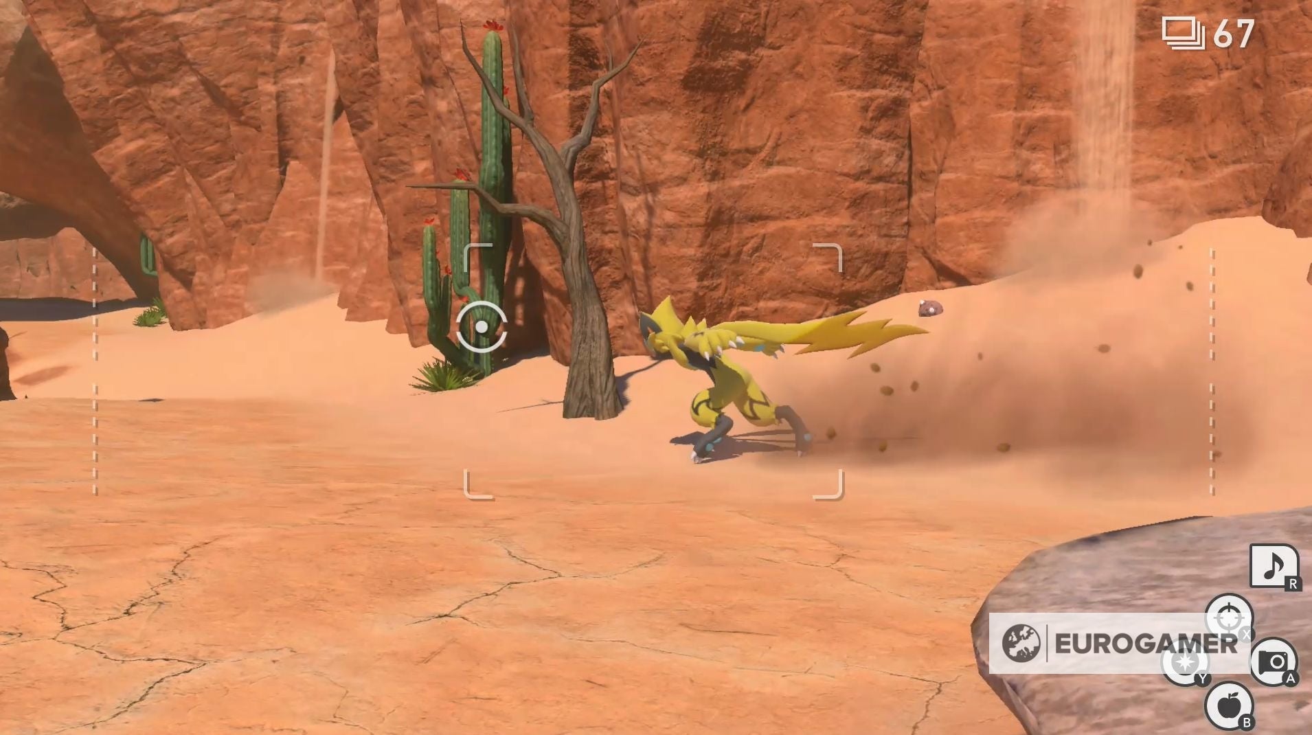 New Pok mon Snap   Zeraora s location  How to take a four star Zeraora photo and complete the Illusion of the Badlands explained - 16