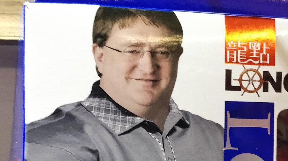 Obrazki dla Gabe Newell na opakowaniu bielizny 4XL. Chińska firma wykorzystała twarz szefa Valve