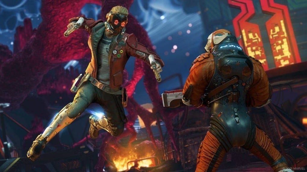 Immagine di Marvel's Guardians of the Galaxy a tutta azione in nuovi video gameplay tra combattimenti e boss