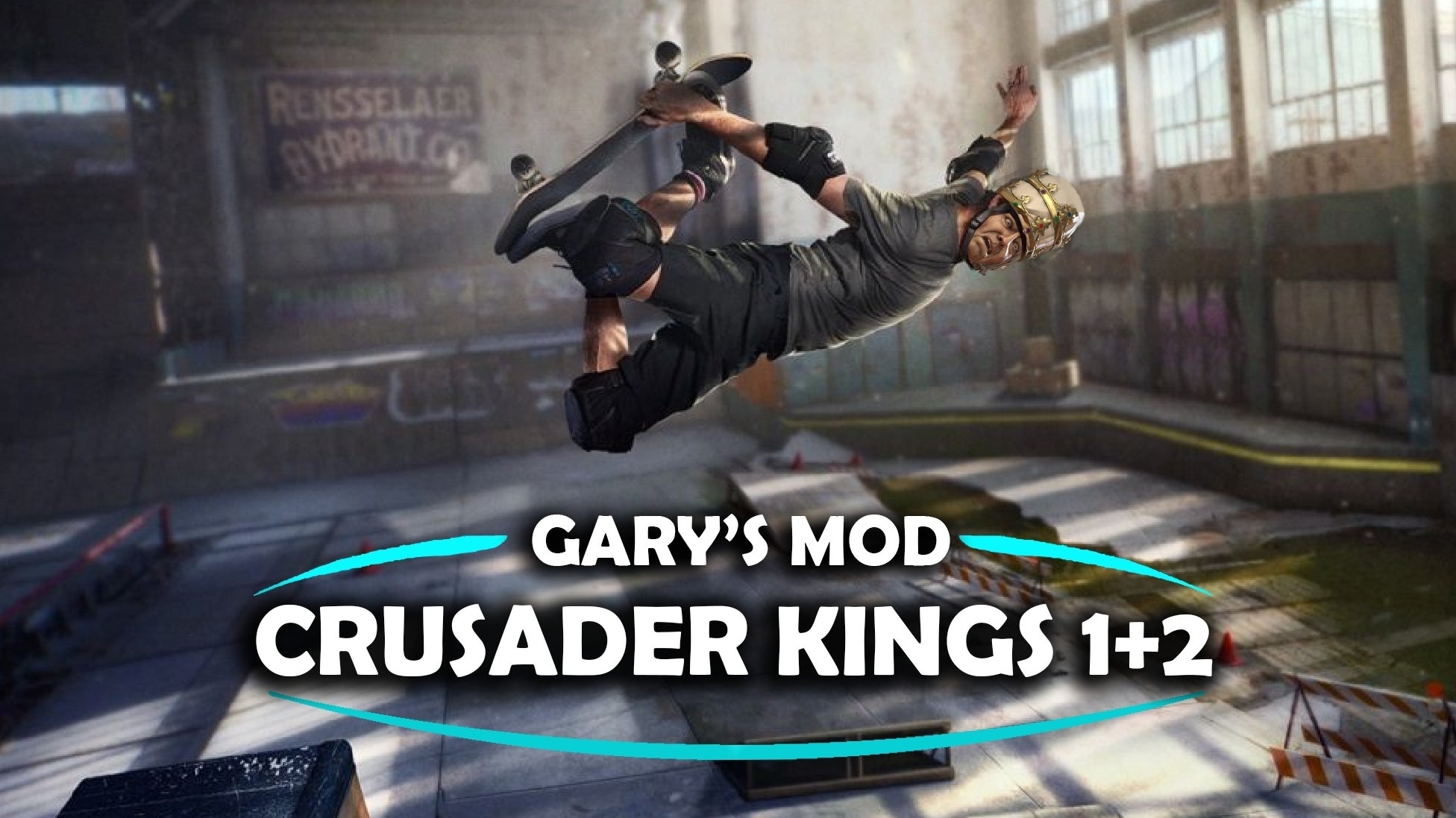 Immagine di Crusader Kings 3 e Tony Hawk's Pro Skater insieme in una mod tanto assurda quanto imperdibile