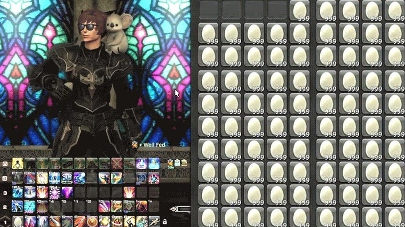 Immagine di Final Fantasy XIV e l'assurda sfida di un giocatore che mangerà 140.000 uova in game