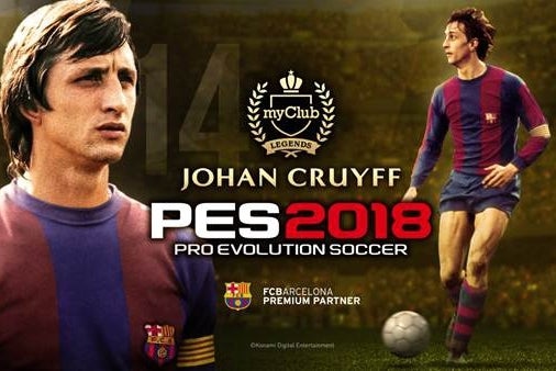 Immagine di Il leggendario Johan Cruyff torna in campo con PES 2018