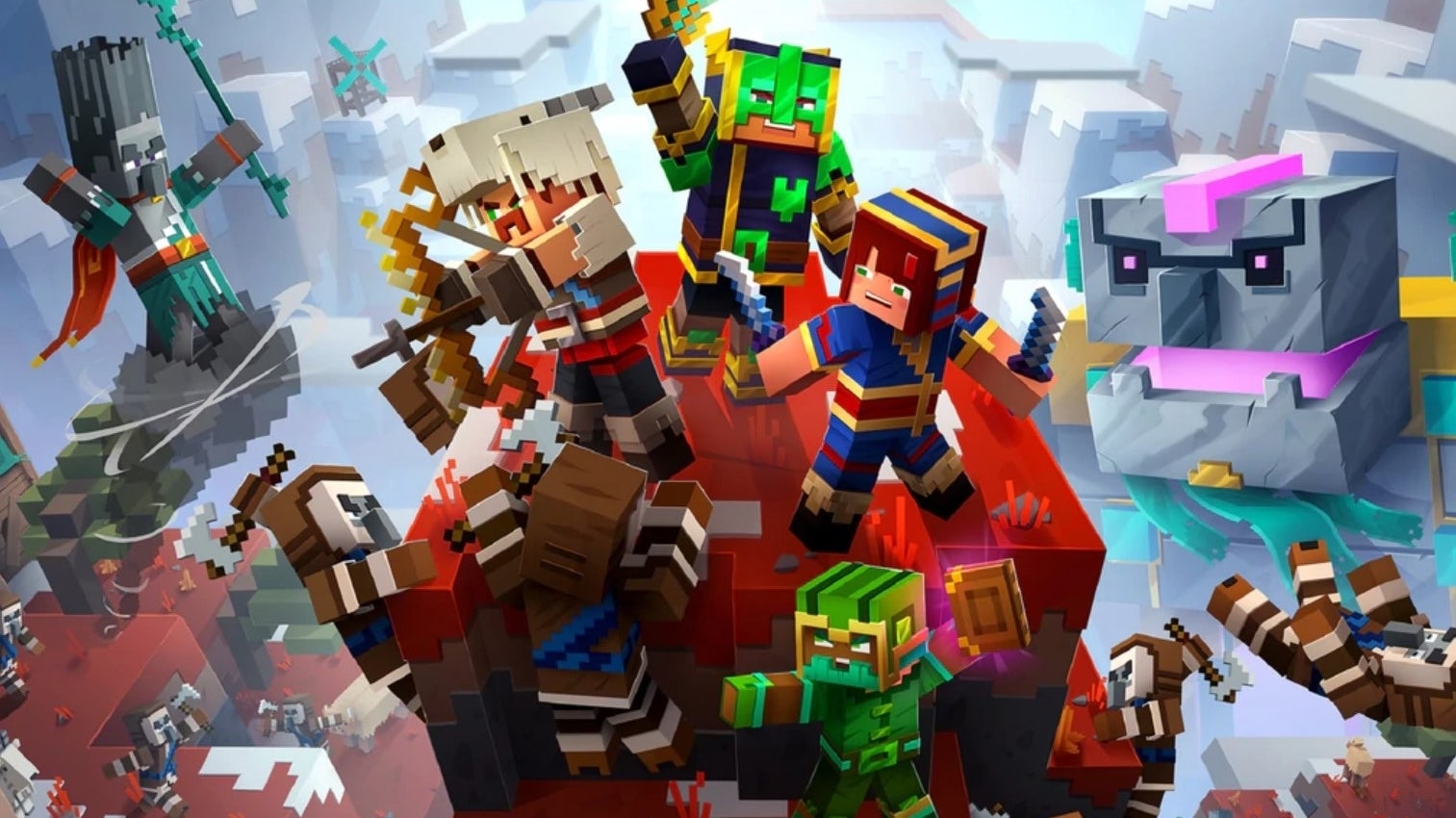 Immagine di Minecraft Dungeons festeggia 10 milioni di giocatori omaggiando i suoi utenti