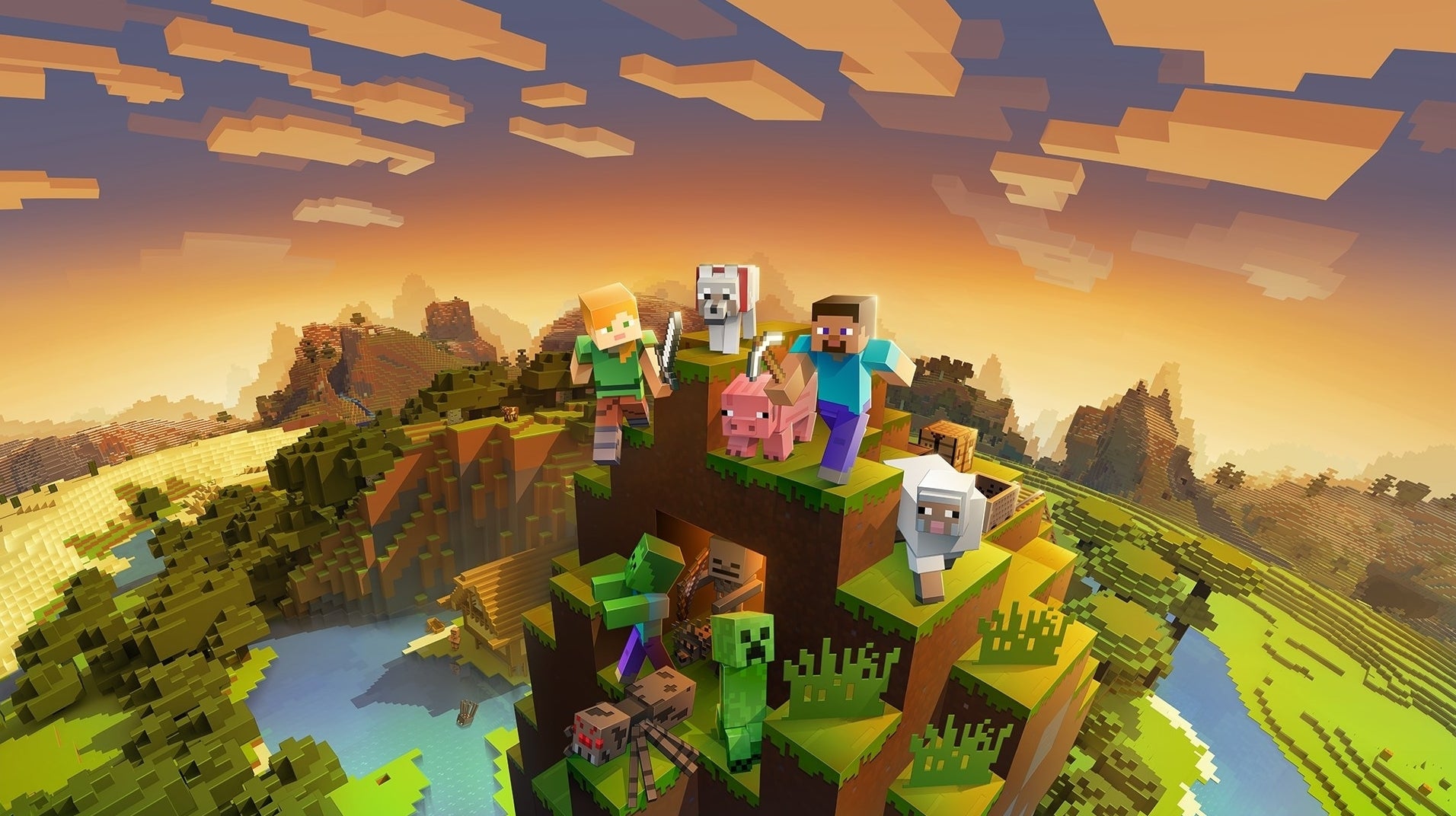 Immagine di Minecraft è stato ricreato in... Minecraft!