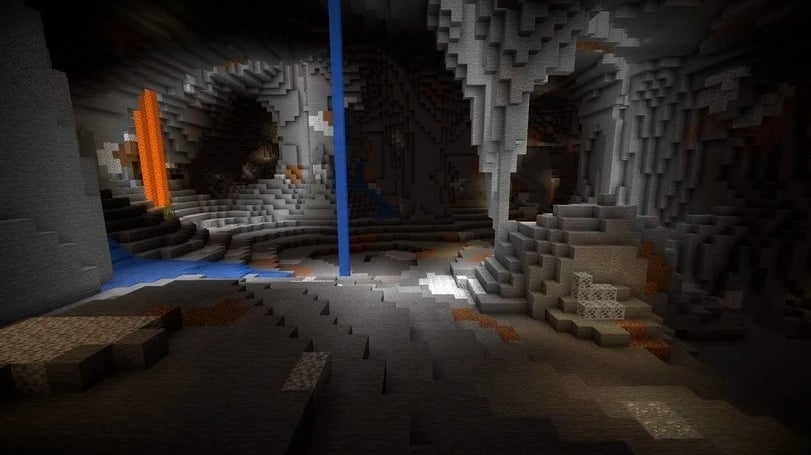 Immagine di Minecraft, il nuovo update Caves & Cliffs espanderà il vostro cubico mondo nell'estate del 2021