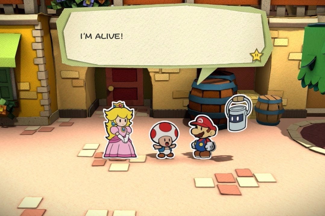 Immagine di Paper Mario: Color Splash si mostra in un video di gameplay