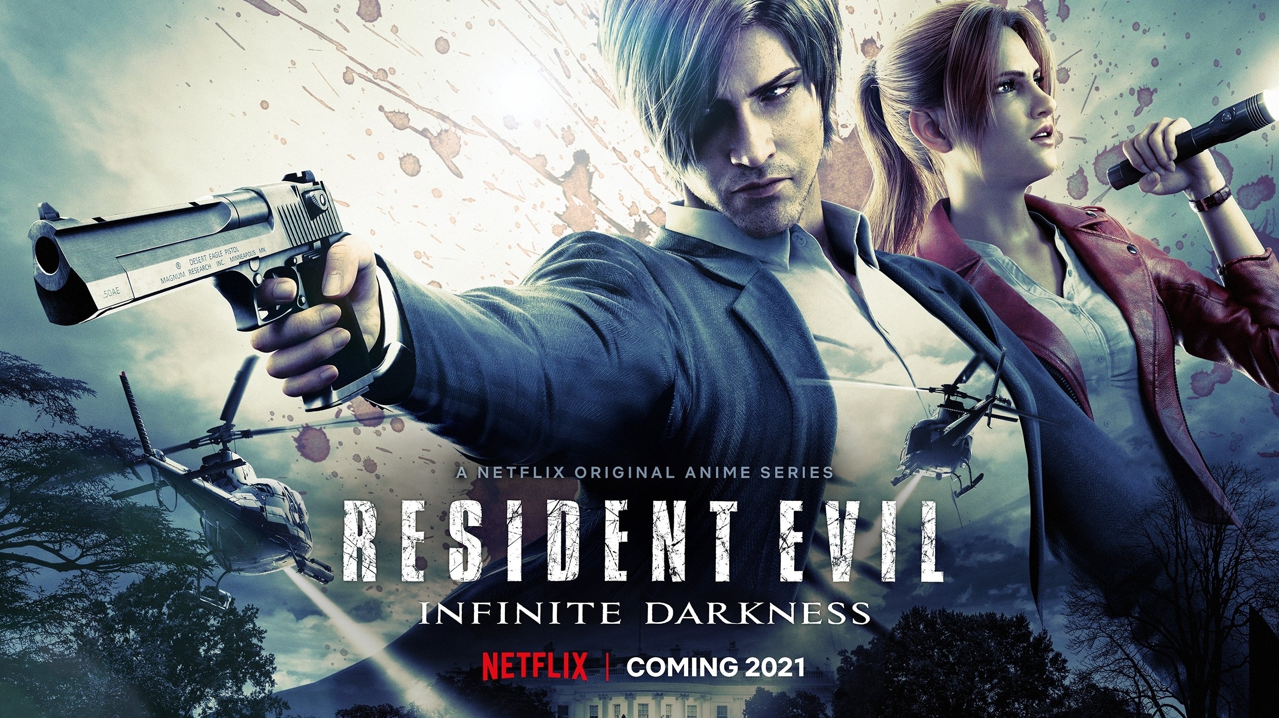 Immagine di Resident Evil: Infinite Darkness, gli zombie invadono la Casa Bianca nella serie animata Netflix con Leon e Claire
