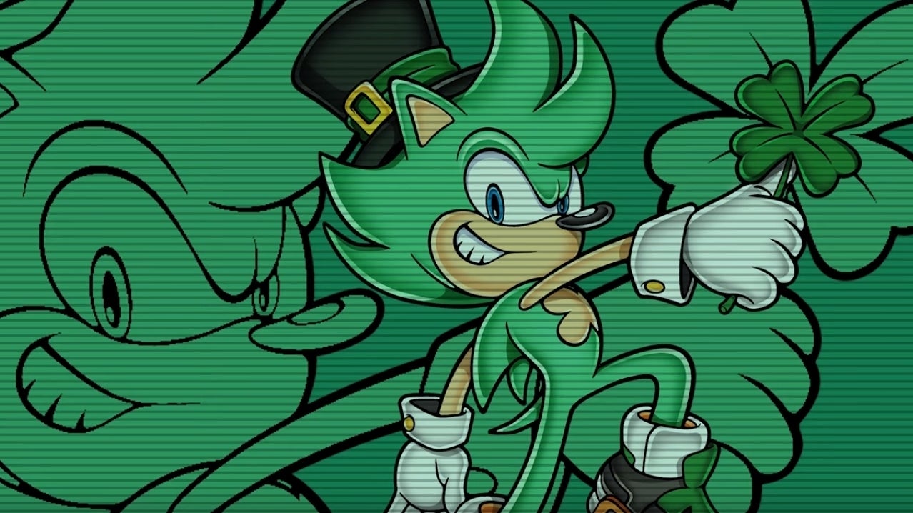 Immagine di I canali social di Sonic celebrano San Patrizio con il bizzarro Irish the Hedgehog