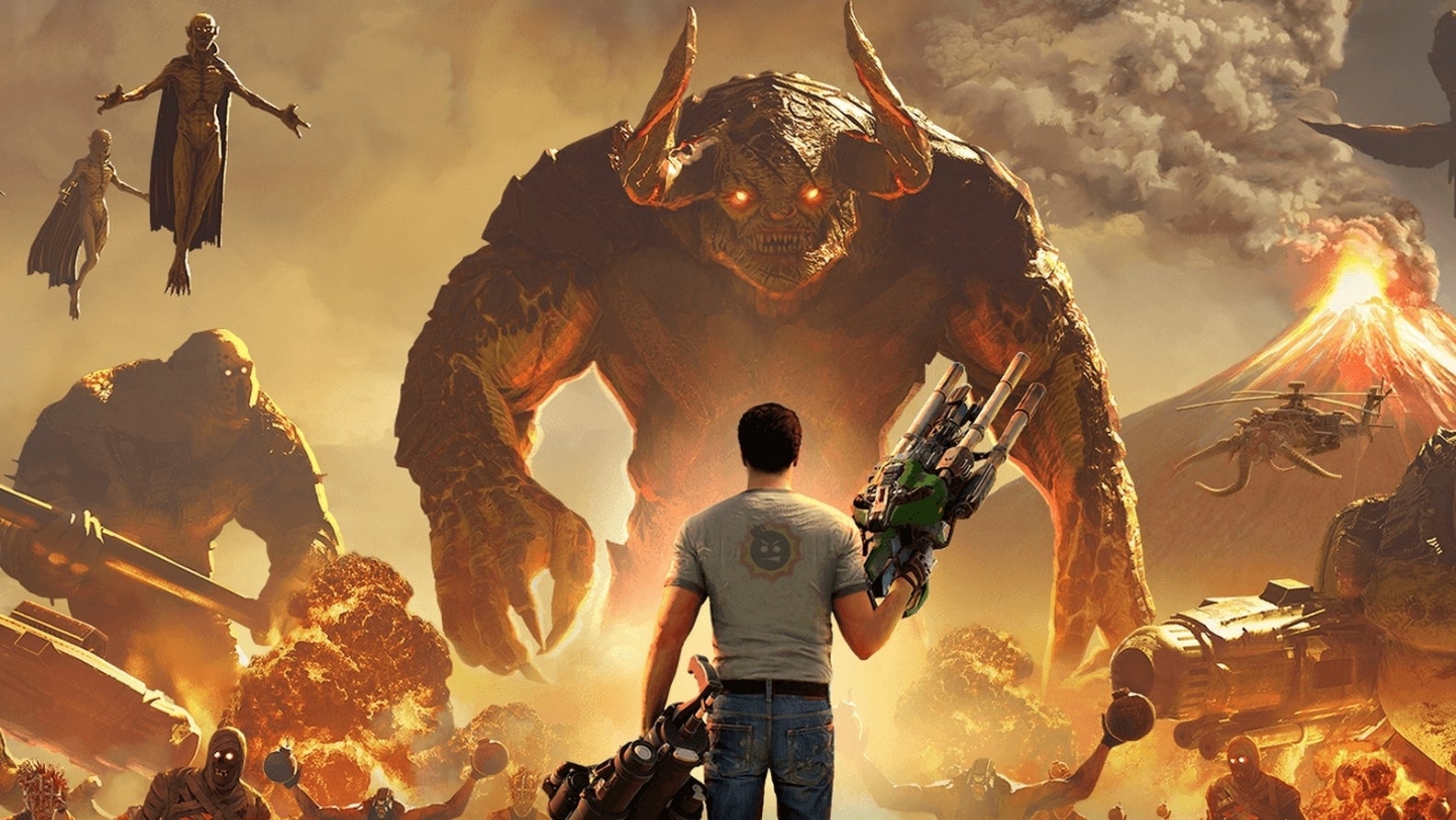 Immagine di Serious Sam 4 ha delle arpie che non mostrano il seno? Apriti cielo!