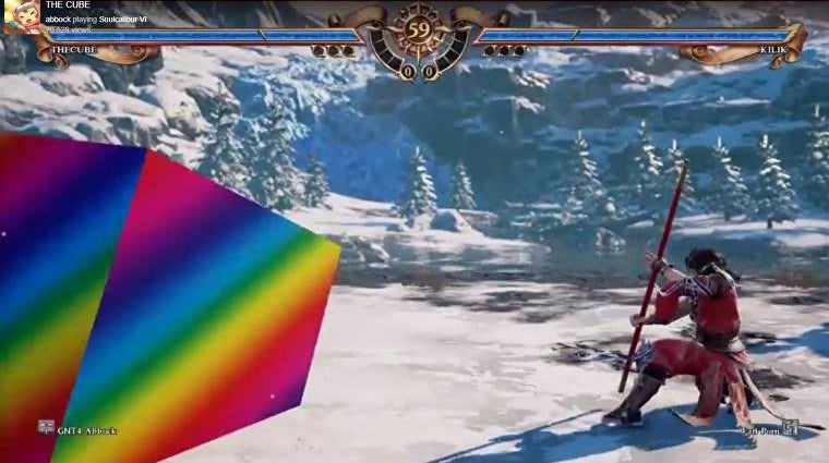Immagine di Soulcalibur VI: un trucco permette di combattere nei panni di un gigantesco cubo color arcobaleno