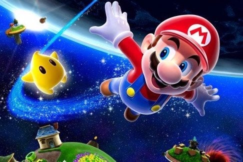 Immagine di Super Mario Galaxy finito usando il dancepad di Dance Dance Revolution