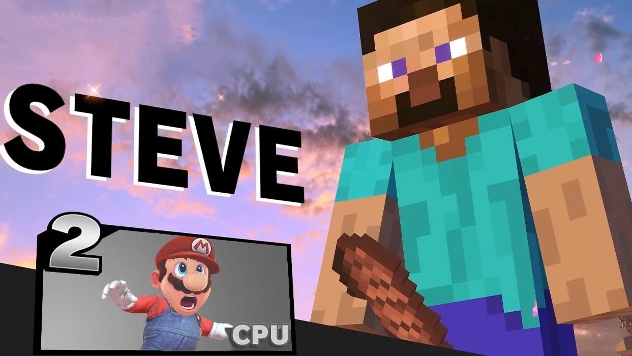 Immagine di Super Smash Bros. Ultimate dice no alla 'carne' di Steve di Minecraft
