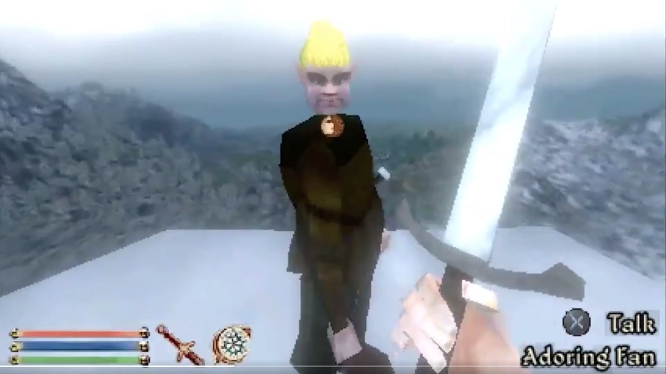 Immagine di The Elder Scrolls IV: Oblivion si trasforma in un gioco PS1 in una curiosa creazione