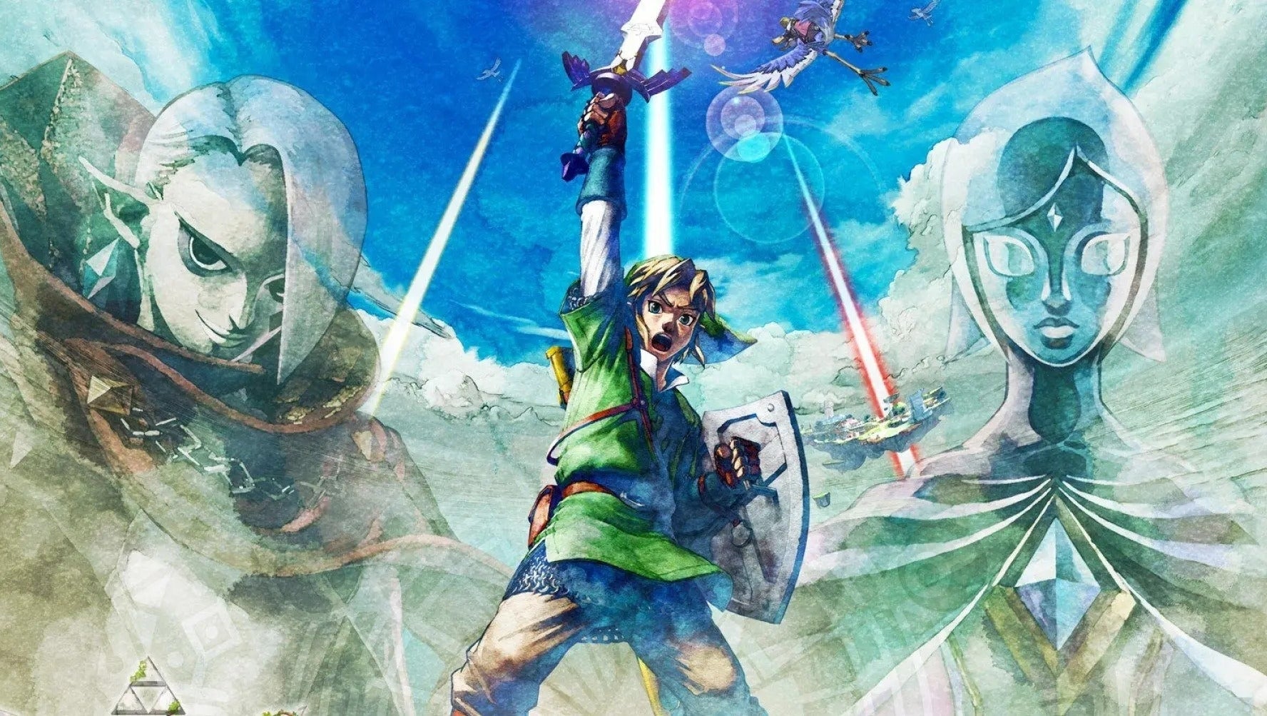 Immagine di The Legend of Zelda: Skyward Sword HD ha un nuovo trailer che svela lo splendido Amiibo di Zelda e solcanubi