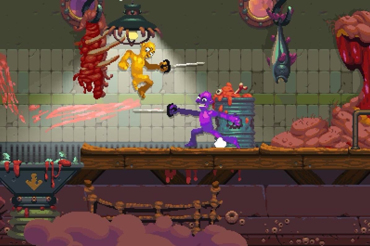 Image for Nidhogg 2's disgusting art style is growing on me