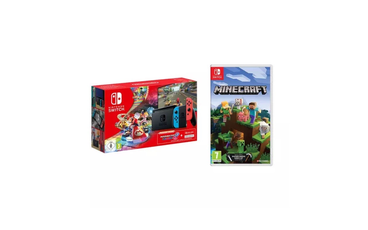 Image for Grab a Nintendo Switch with Mario Kart 8, Minecraft and 3 months of NSO for just £259