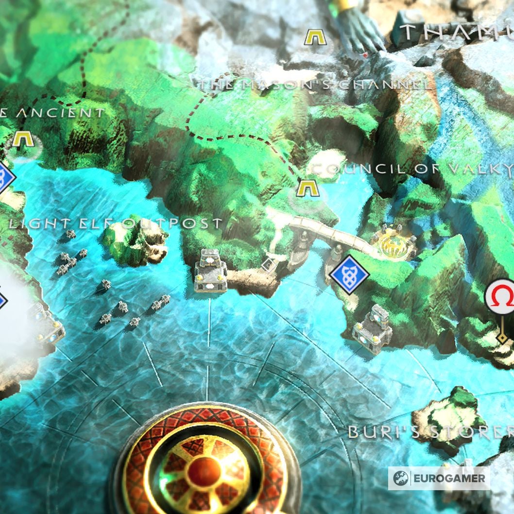 God of War Treasure Map locations   Where to find Don t Blink  Kneel Before God  Island of Light and other Treasure Maps - 55