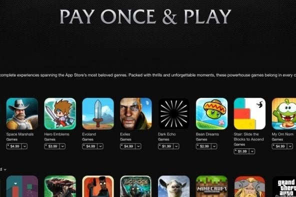 Imagen para Nueva categoría en la App Store: Pay Once and play