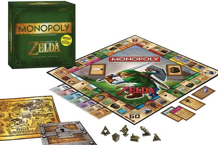 Obrazki dla Monopoly z oficjalną planszą na licencji serii The Legend of Zelda