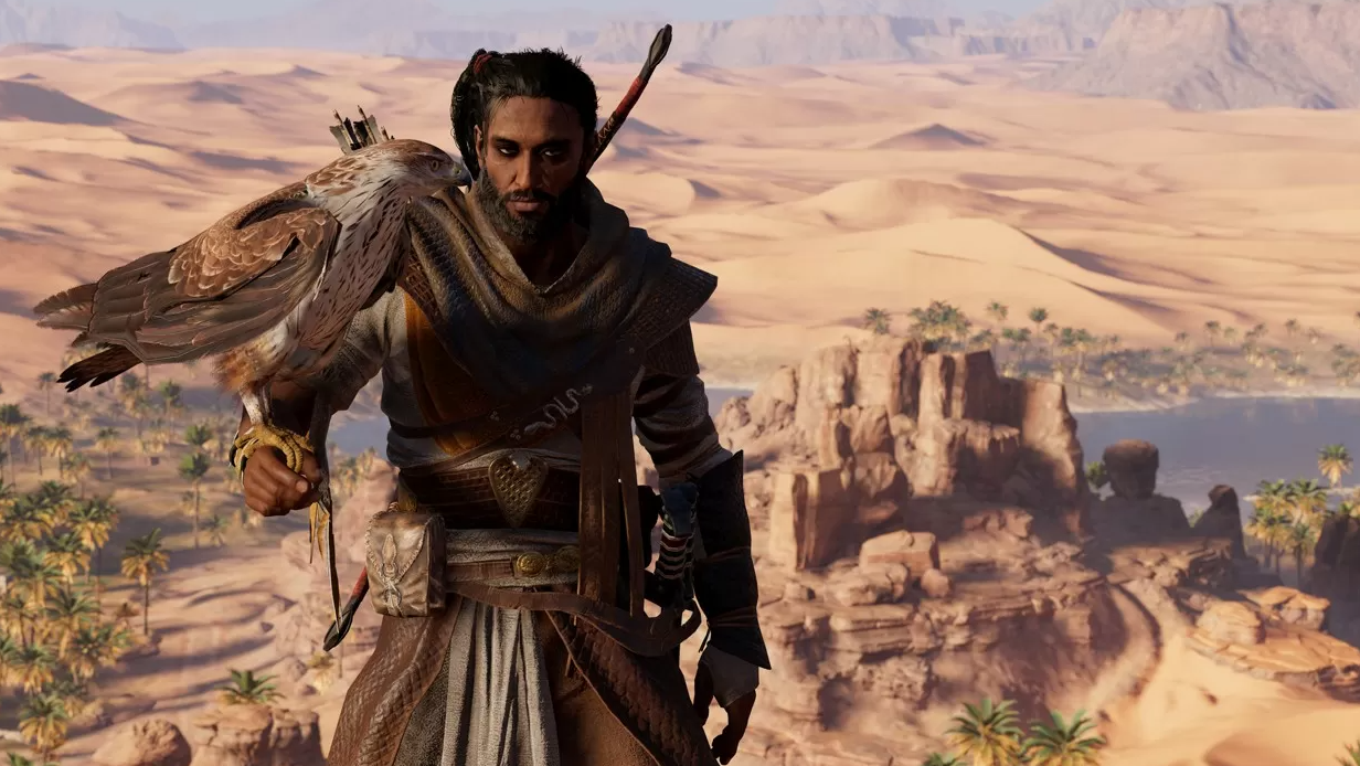 Immagine di Assassin's Creed Origins su PS5 e Xbox Series X/S patch a 60 FPS a confronto in un video