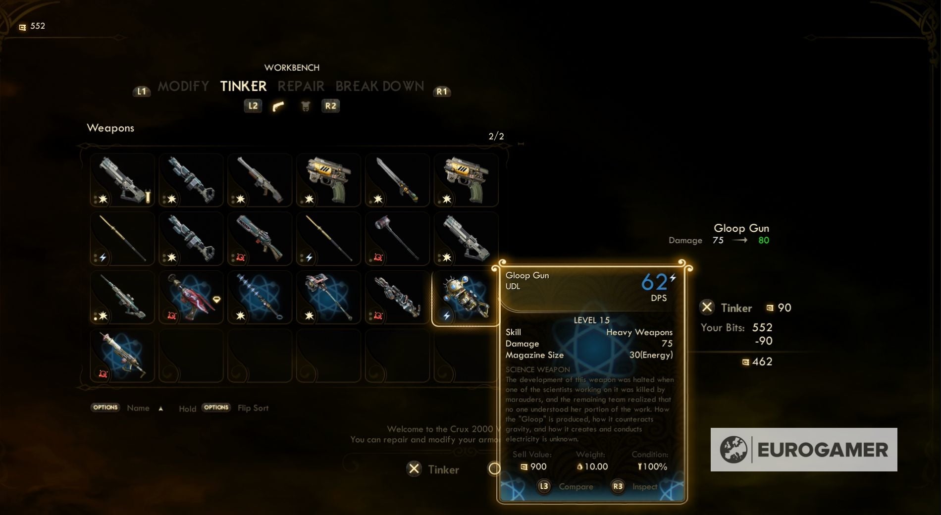 The Outer Worlds   Science Weapons explained  including the Prismatic Hammer  Gloop Gun and Shrink Ray - 27
