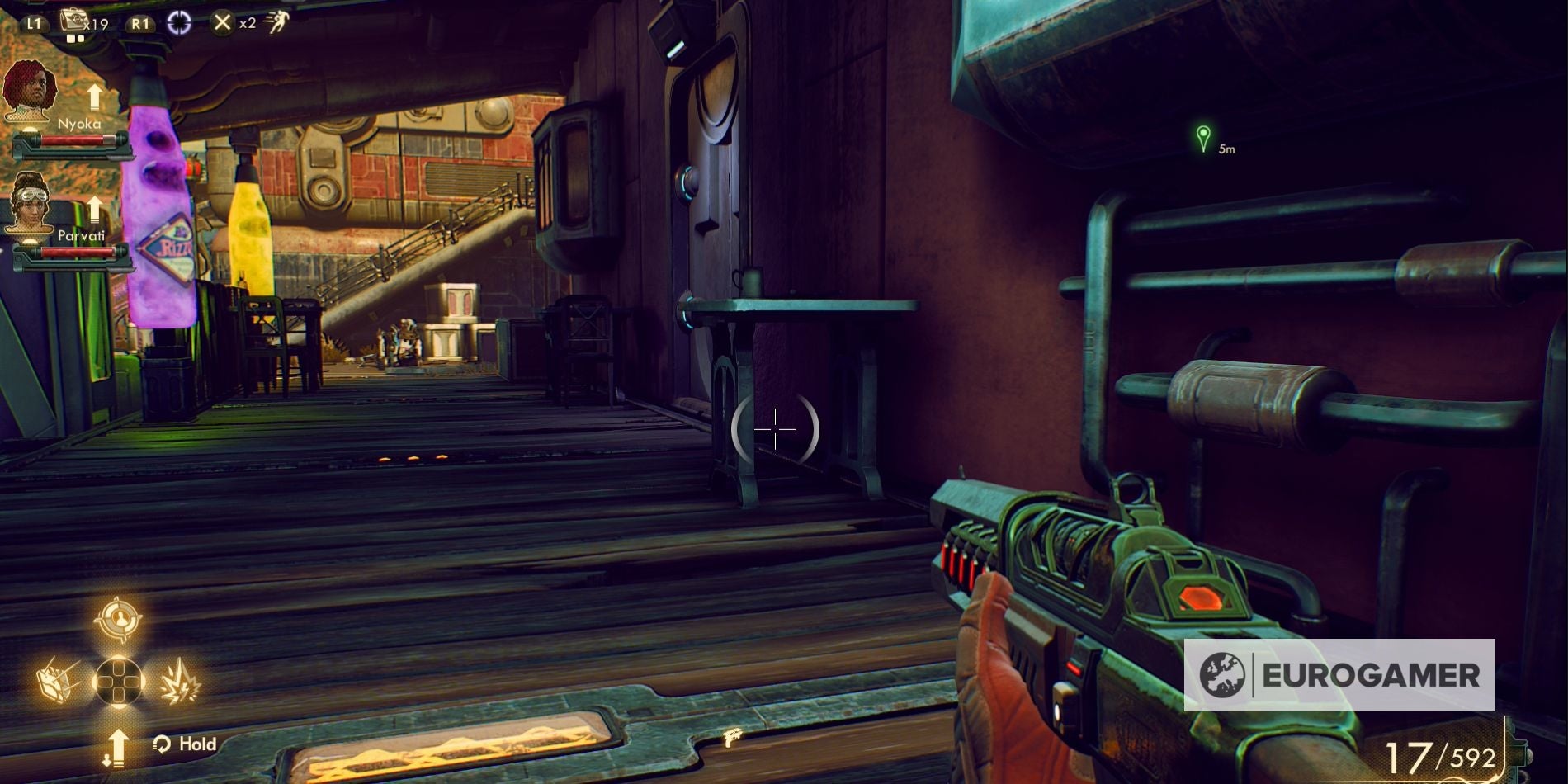 The Outer Worlds  Weapons From the Void mission   finding the Groundbreaker weapon explained - 11