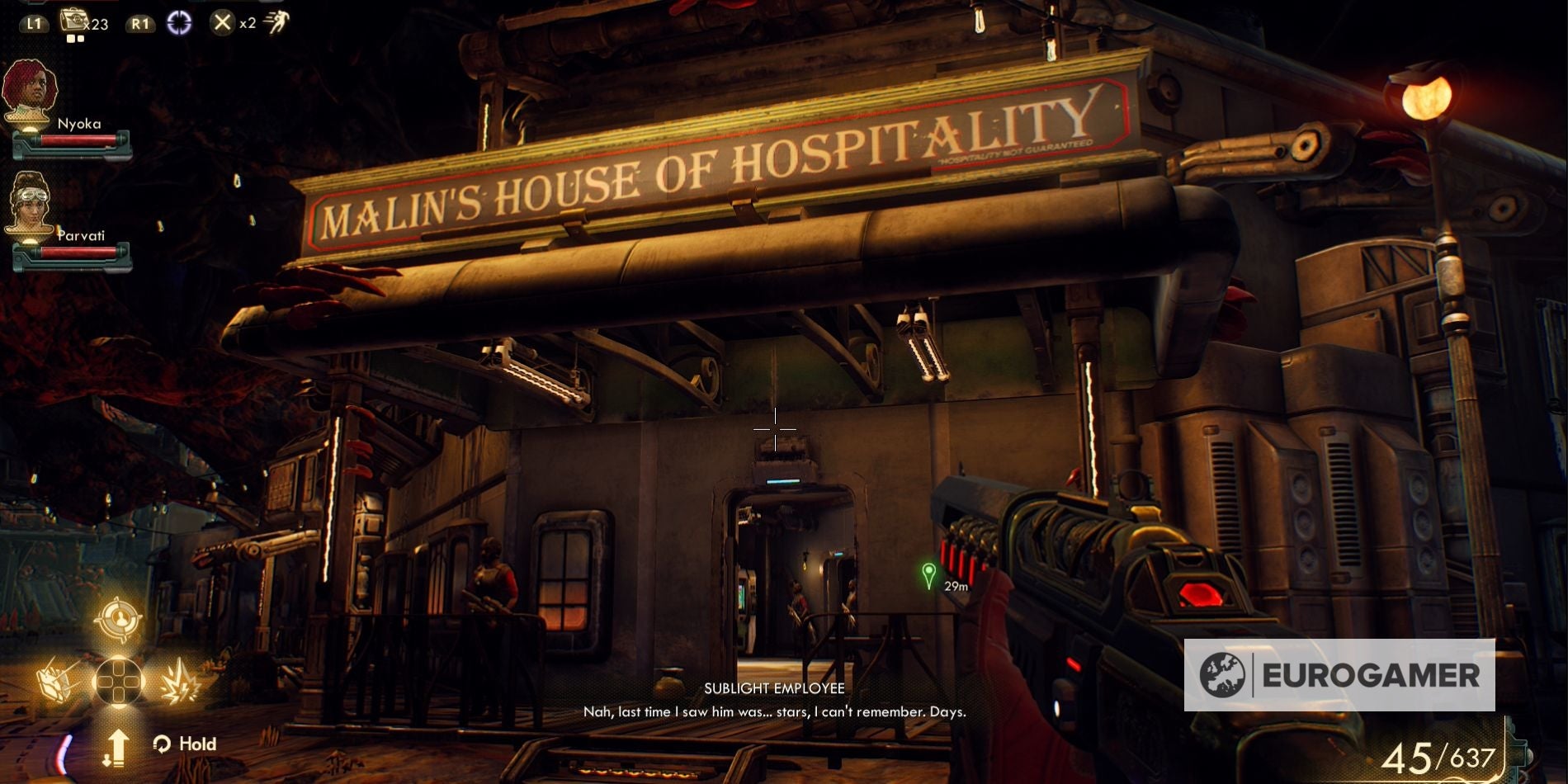 The Outer Worlds  Weapons From the Void mission   finding the Groundbreaker weapon explained - 29