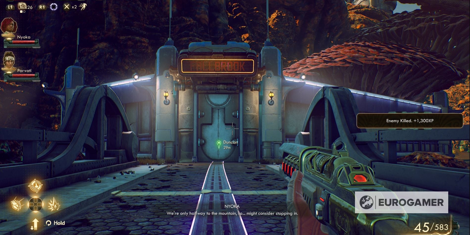 The Outer Worlds  Weapons From the Void mission   finding the Groundbreaker weapon explained - 46