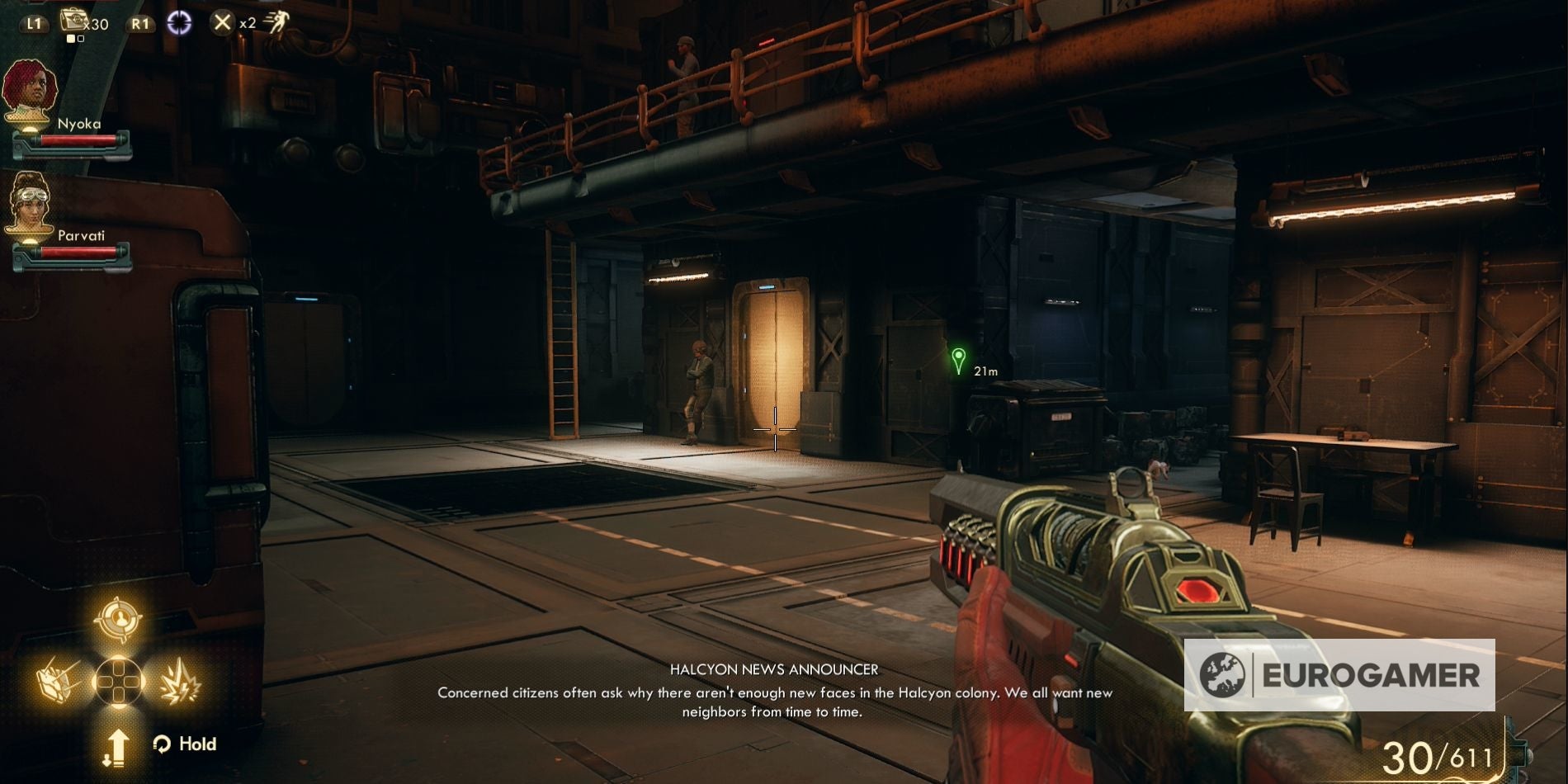 The Outer Worlds  Weapons From the Void mission   finding the Groundbreaker weapon explained - 7