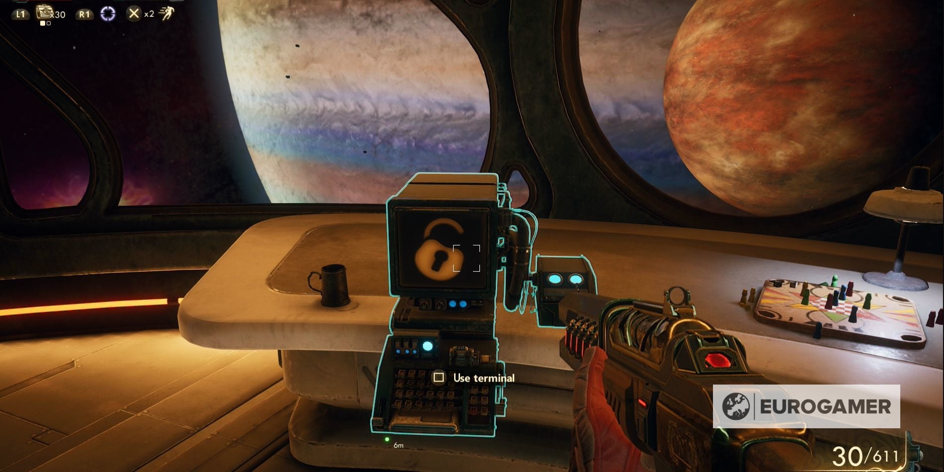 The Outer Worlds  Weapons From the Void mission   finding the Groundbreaker weapon explained - 28