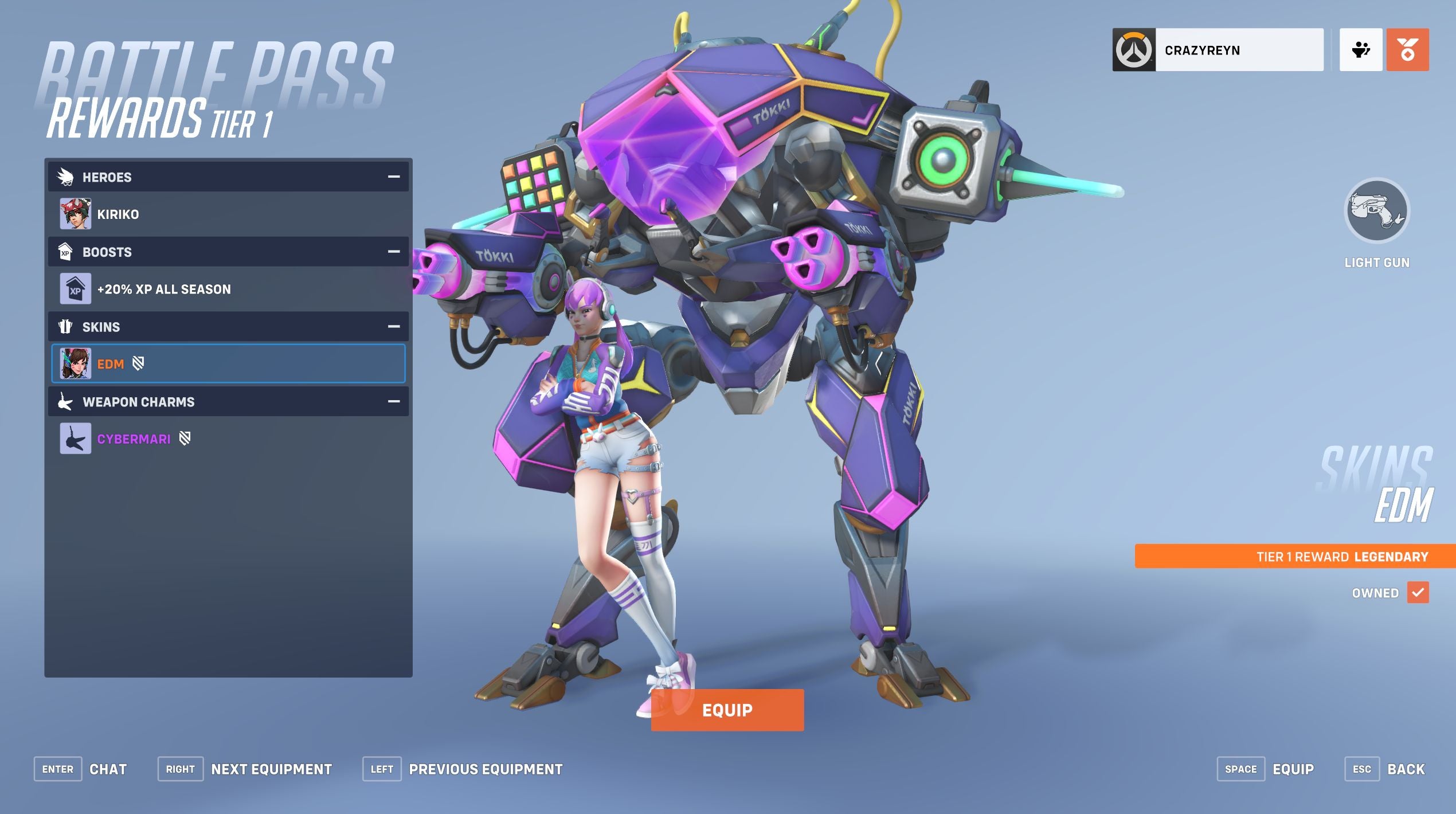 Overwatch 2 Season 1 Battle Pass skins list  how to unlock Kiriko and Mythic skin Cyber Demon - 26