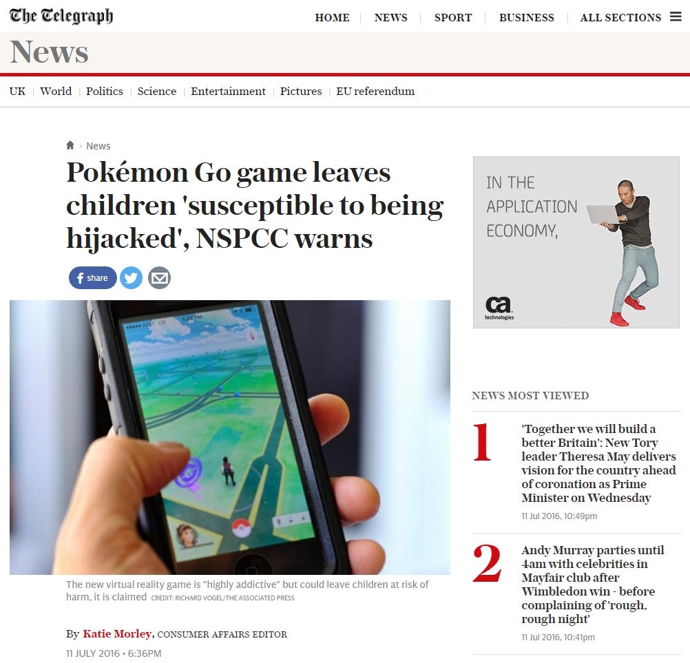 Paedophiles Lures And Susceptible Children The Uk Tabloids Take On Pokemon Go Eurogamer Net Paedophiles Lures And Susceptible Children The Uk Tabloids Take On Pokemon Go Eurogamer Net