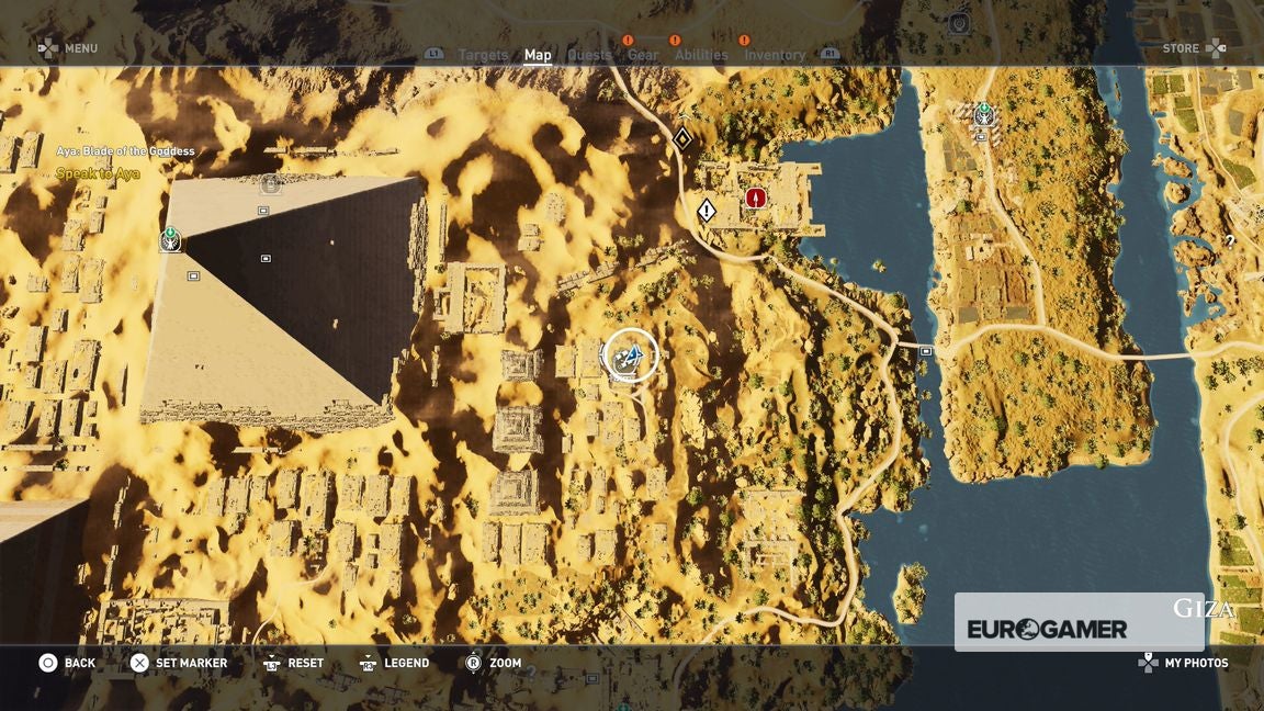 Интерактивная карта assassins creed истоки