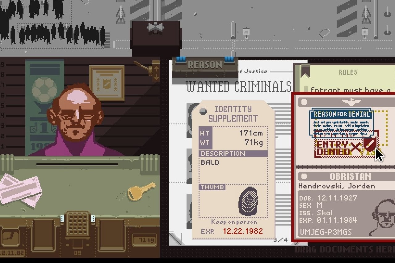 Image for Papers, Please headed to iPad on 12th December