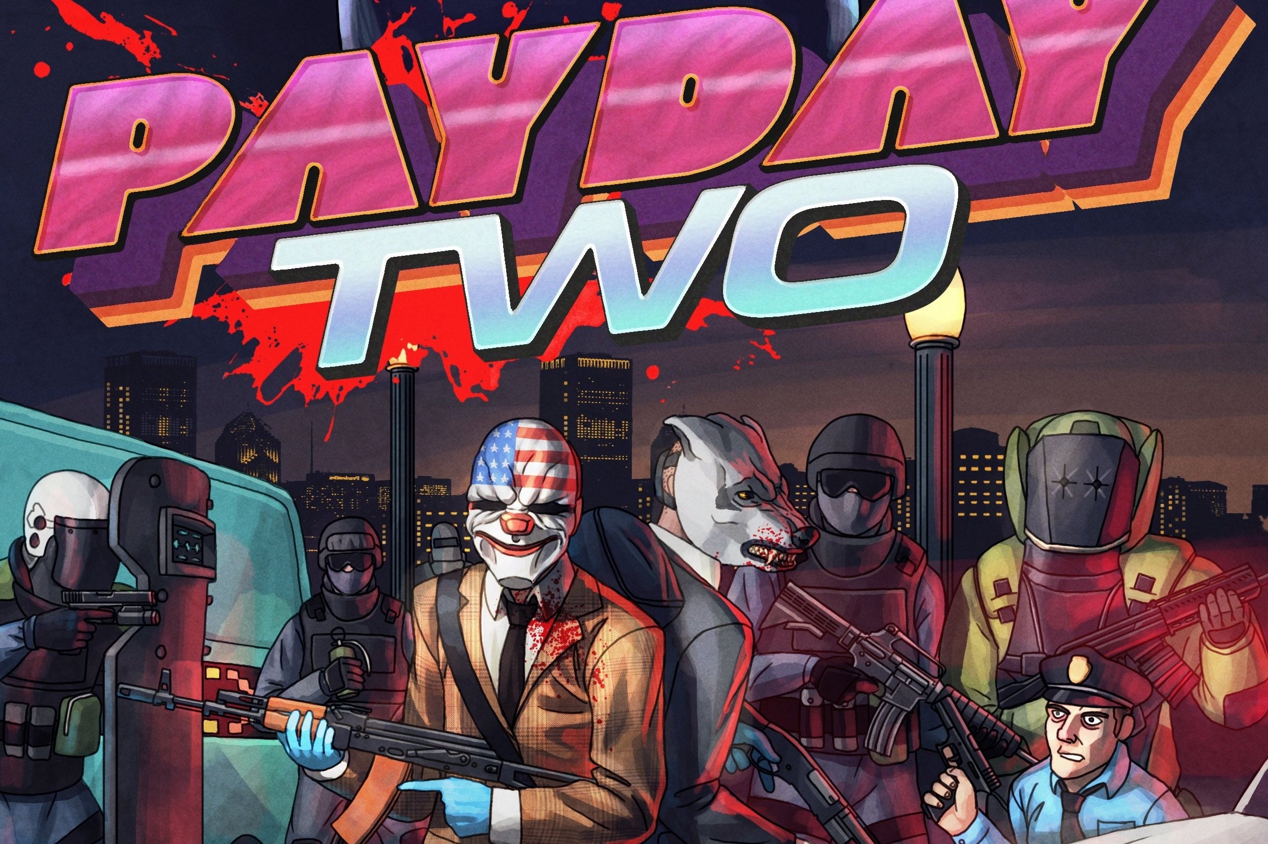 Image for Payday 2 is getting Hotline Miami crossover DLC this month