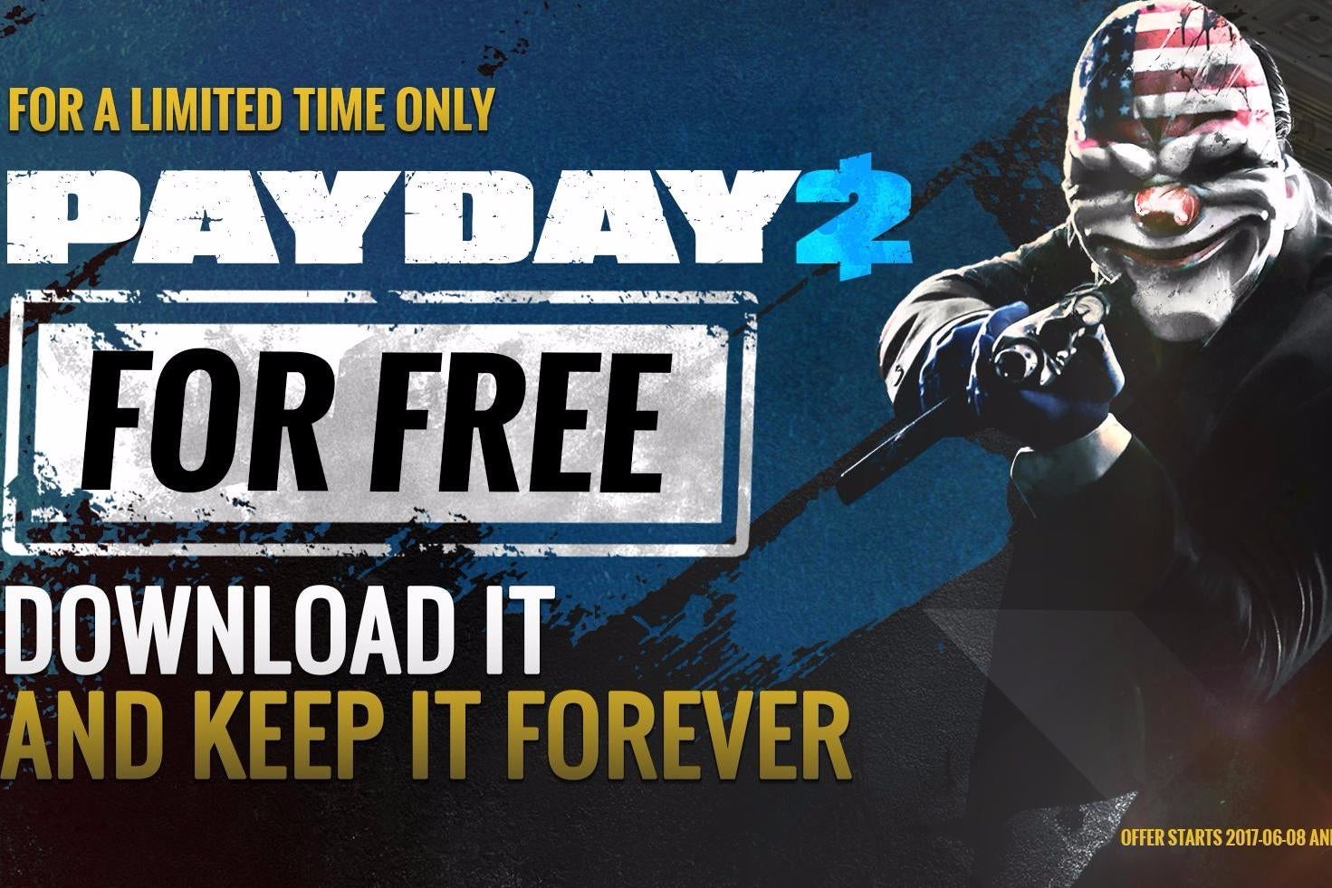 Image for Payday 2 is giving away 5 million free copies on Steam