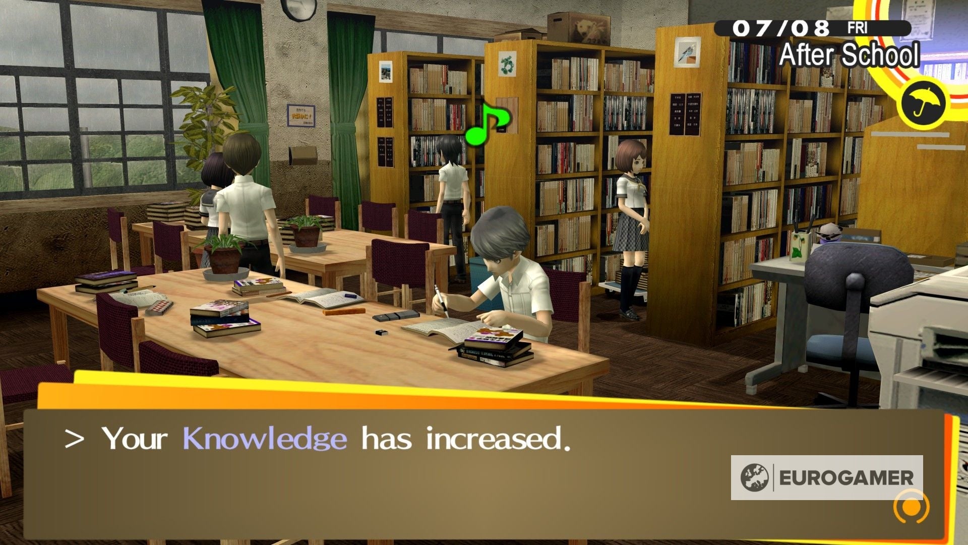 Persona 4 Golden Social Stats - Best ways to increase Knowledge, Diligence,  Courage, Expression and Understanding | Eurogamer.net
