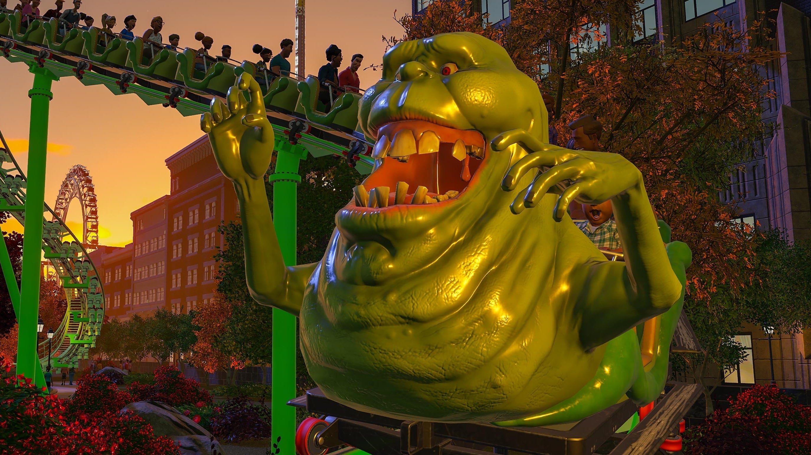 Image for Planet Coaster's Ghostbusters expansion heading to consoles later this week