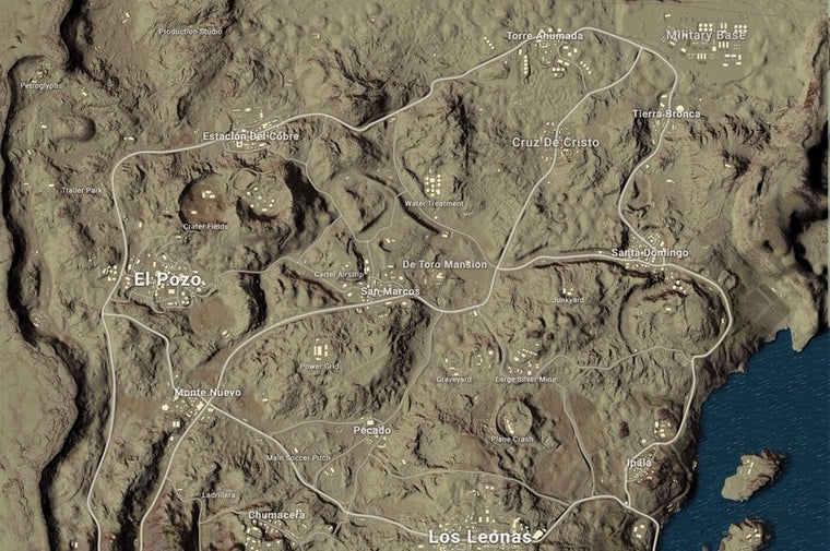 Image for PlayerUnknown's Battlegrounds datamine suggests desert map name changes