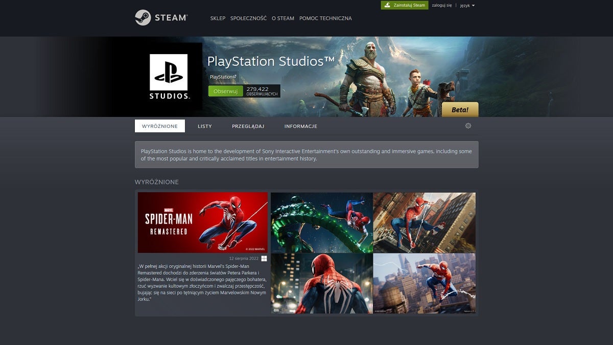 Obrazki dla PlayStation szykuje konkurencję dla Steama? Wersje PC mogą dostać własny launcher