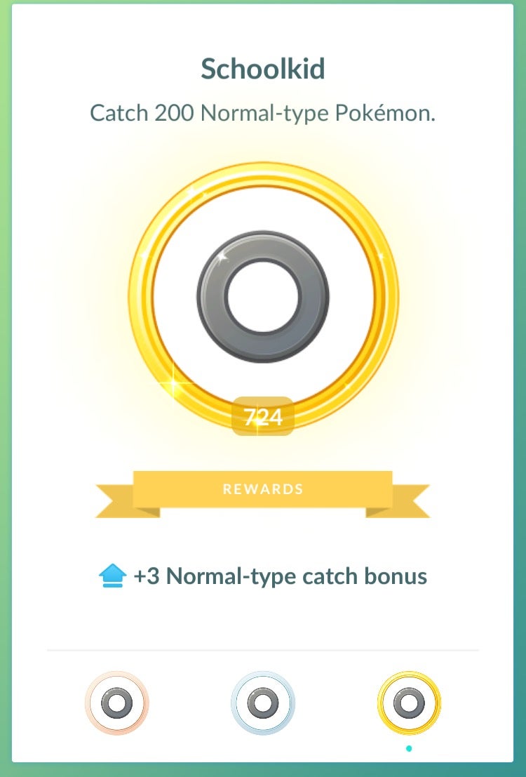 Pok mon Go Medals list  all Platinum Medals and Catch Bonus explained - 70